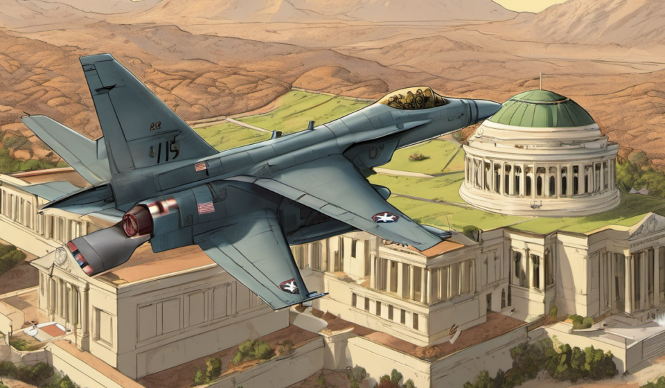 U.S. Strikes Iran, Congress Reacts to Driscoll’s Resignation — AI-generated editorial illustration
