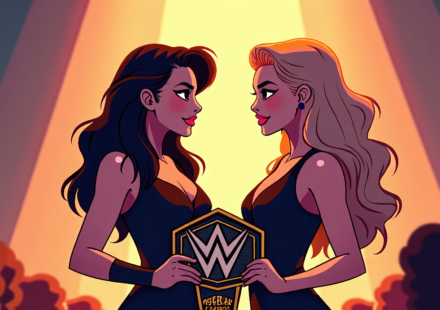 Alexa Bliss Reveals She Pitched the Flair‑Bliss Tag Team Storyline — AI-generated editorial illustration