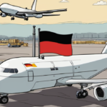 Germany Blames Russia After Drone Attack Near Ukrainian Cargo Plane — AI-generated editorial illustration