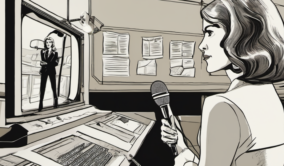 Bianca Censori Declines Interviews, Sends Letter Instead — AI-generated editorial illustration