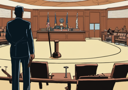 Tiger Woods to Alter DUI Plea in Florida Crash Case — AI-generated editorial illustration