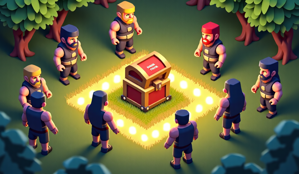 Cody Rhodes Teams Up With Clash of Clans to Hunt John Cena in WWE Crossover — AI-generated editorial illustration