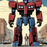 Michael Bay Recalls the Chills of Peter Cullen’s Optimus Voice — AI-generated editorial illustration