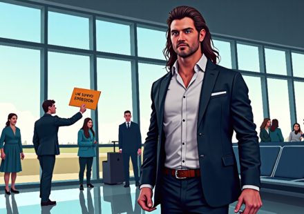Paige Slams Airport Harassment Incident: A Fan Crossed the Line — AI-generated editorial illustration
