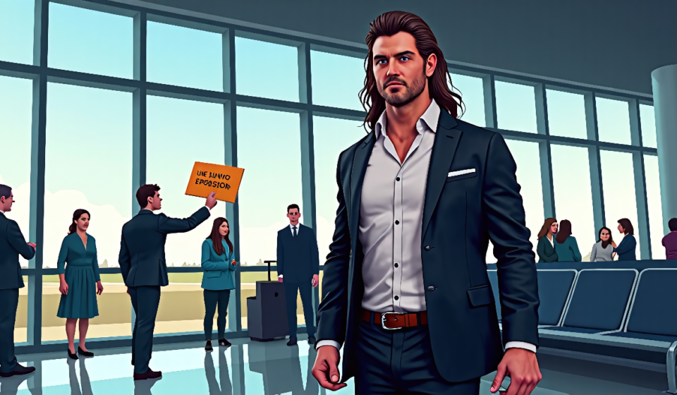 Paige Slams Airport Harassment Incident: A Fan Crossed the Line — AI-generated editorial illustration