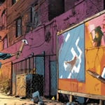 Ben Affleck Spotted Tagging Aflac Billboards in L.A. Alley — AI-generated editorial illustration