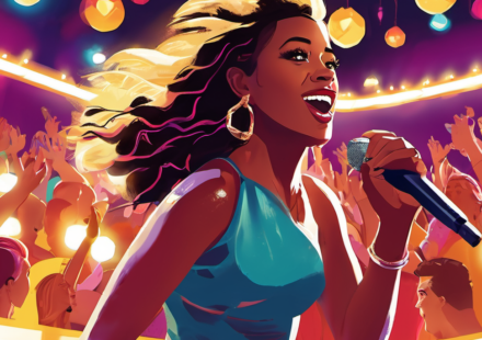 Lara Raj Shines as Pop Star Academy Winner on Chix On Netflix — AI-generated editorial illustration