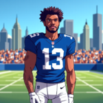 Giants Confirm Odell Beckham Jr. Will Reclaim No. 13 Jersey — AI-generated editorial illustration