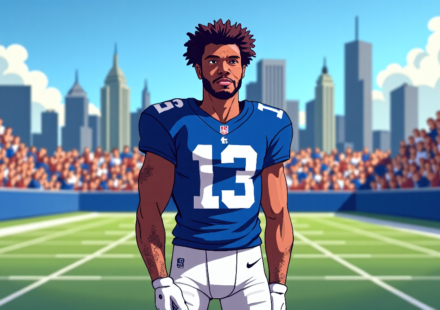 Giants Confirm Odell Beckham Jr. Will Reclaim No. 13 Jersey — AI-generated editorial illustration