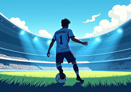 Manchester City Secures Enzo Fernández From Chelsea — AI-generated editorial illustration