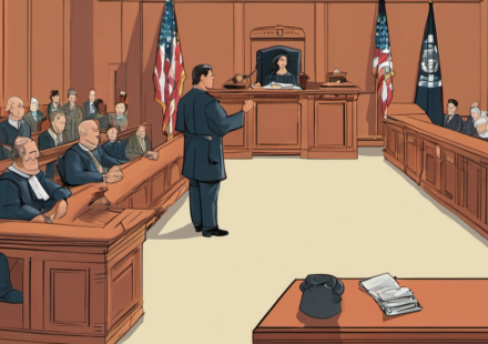Judge Raises Stakes in Charlie Kirk Assassination Case — AI-generated editorial illustration