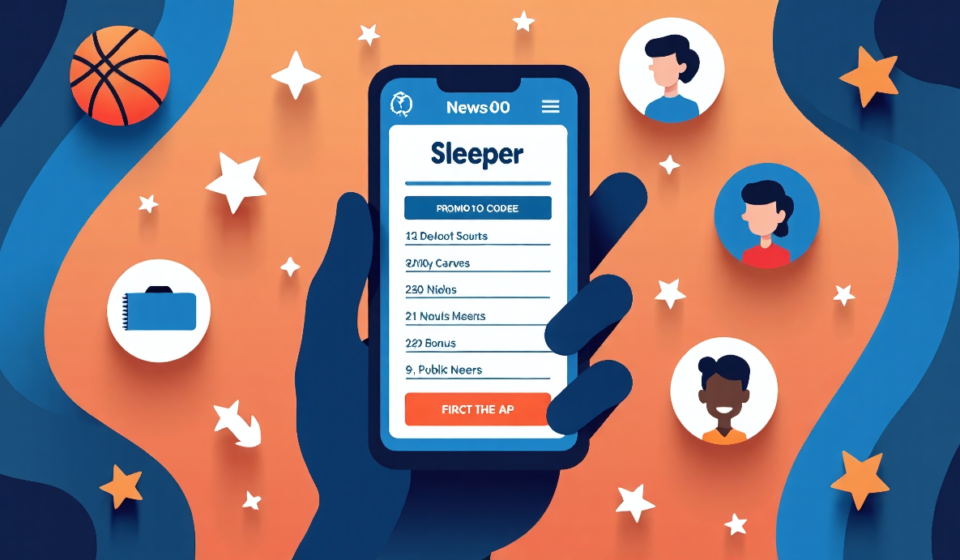 Unlock a $20 Bonus with Sleeper’s FOXSPORTS Promo Code — AI-generated editorial illustration