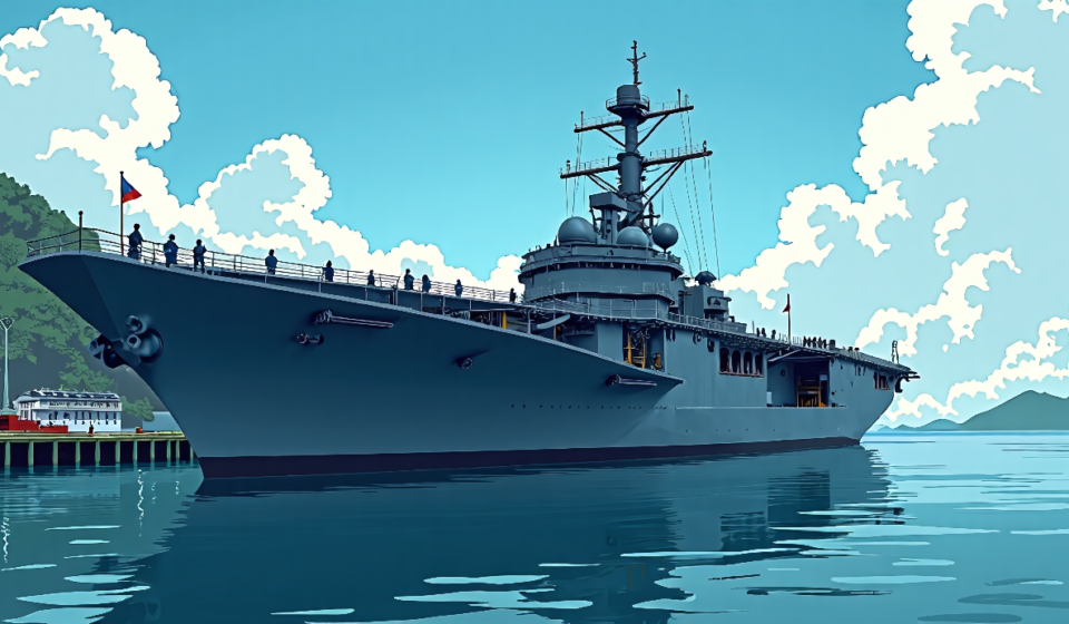 USS Abraham Lincoln Returns Home After 9‑Month Middle East Deployment — AI-generated editorial illustration