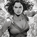 Adria Arjona Embraces the Chaos of Her New Role in "Onslaught" — AI-generated editorial illustration