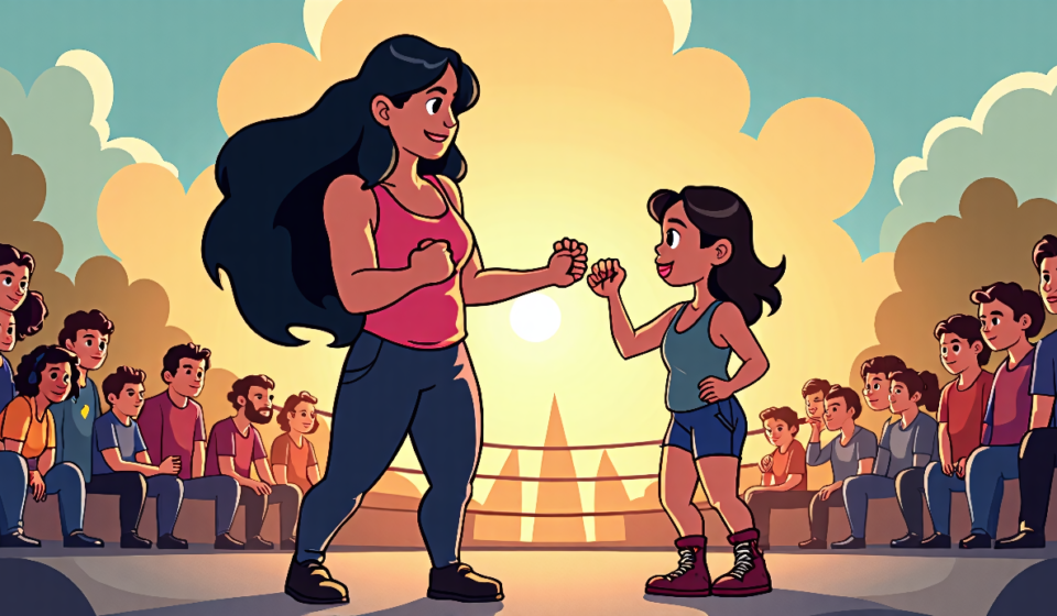Carmella Declares She’s Not Retired, Bayley Demands Proof — AI-generated editorial illustration