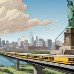 Steel Beam from WTC South Tower to Travel Across America Ahead of 9/11 — AI-generated editorial illustration
