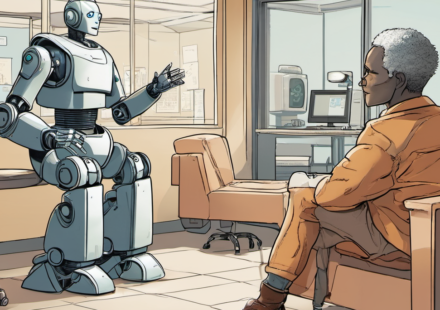 When AI Recruiters Turn Into Bots: The End of Human Interviews — AI-generated editorial illustration