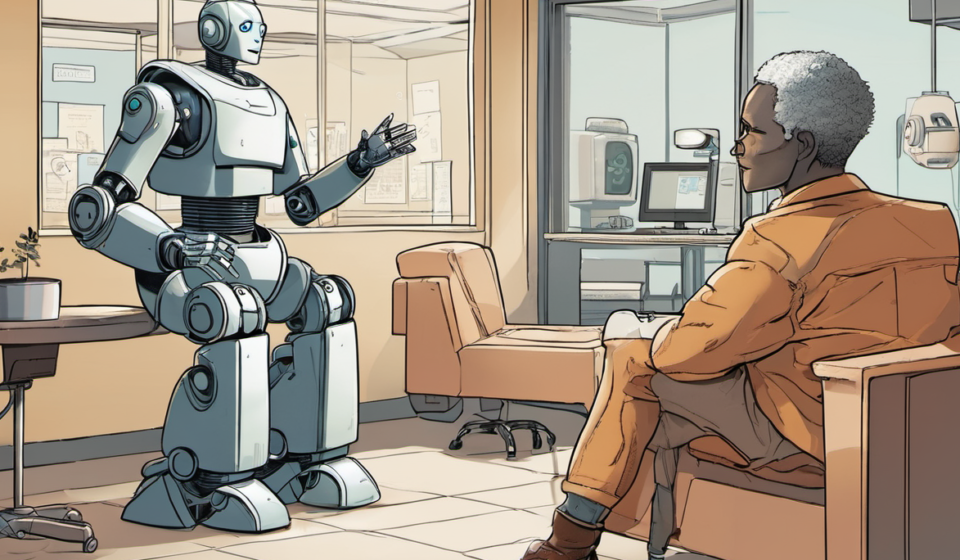 When AI Recruiters Turn Into Bots: The End of Human Interviews — AI-generated editorial illustration