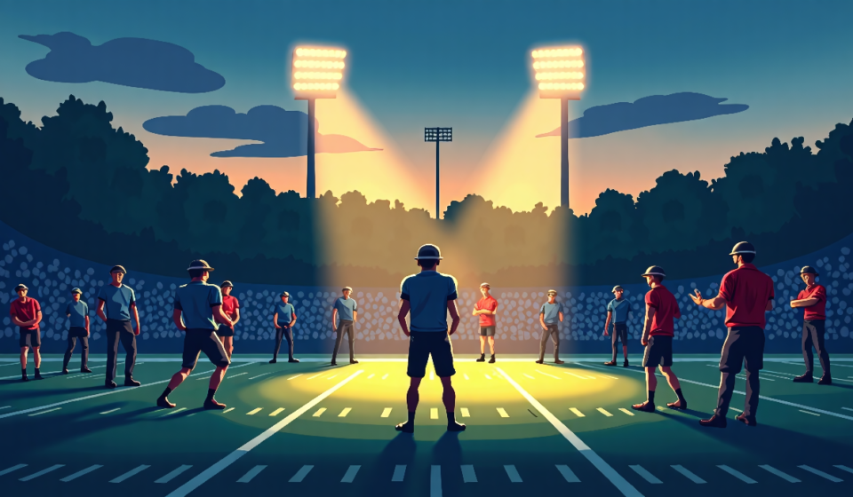 Joel Klatt Weighs In: 10 Key Questions for the 2026 College Football Season — AI-generated editorial illustration