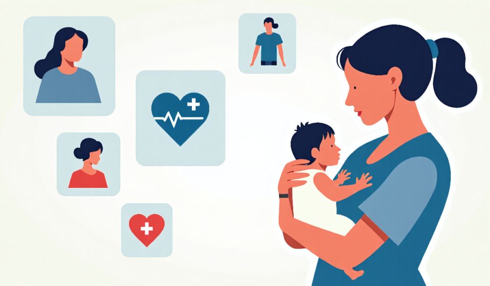 Lindsay Clancy Trial Spurs Call for Postpartum Care Reform — AI-generated editorial illustration