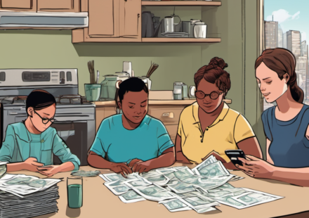 US Renters Turn to BNPL Loans Amid Affordability Crisis — AI-generated editorial illustration
