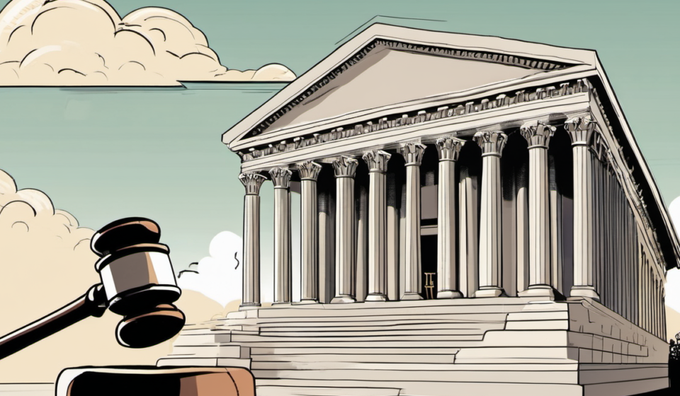 House Rejects GOP Amendment to Cap Supreme Court at Nine Justices — AI-generated editorial illustration