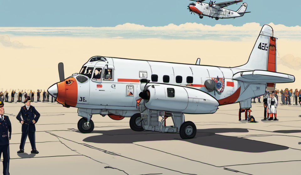 Coast Guard Pilot Makes Routine Emergency Landing After Engine Failure — AI-generated editorial illustration