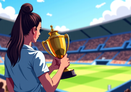 Mercedes Mone Honors Bayley After AEW All In Victory — AI-generated editorial illustration