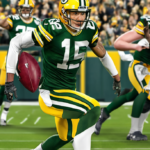 Jordan Love Turns Blitz Weakness Into NFL’s Best Weapon — AI-generated editorial illustration