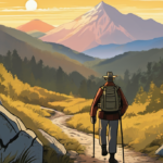 Veteran Reclaims Record as Oldest to Finish Appalachian Trail — AI-generated editorial illustration