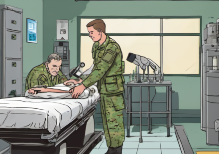 Pentagon Mandates Testosterone Screening for Men Over 30 — AI-generated editorial illustration