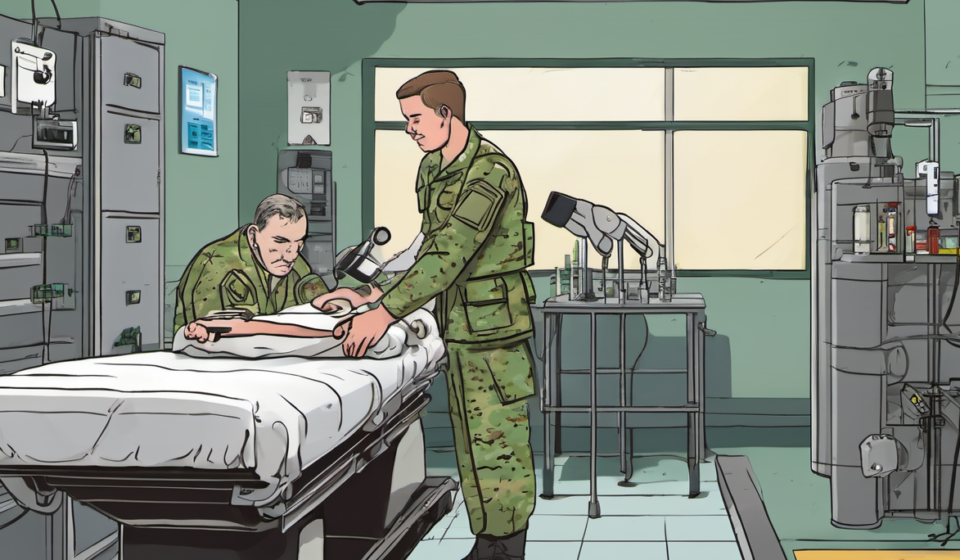 Pentagon Mandates Testosterone Screening for Men Over 30 — AI-generated editorial illustration