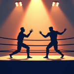 Will Ospreay vs. Jon Moxley Set as AEW All Out 2026 Main Event — AI-generated editorial illustration