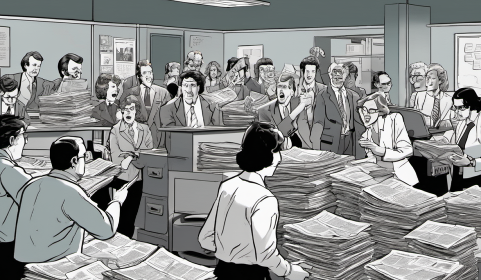 Danny Boyle’s ‘Ink’ Unravels the Sun’s Sensationalist Roots — AI-generated editorial illustration