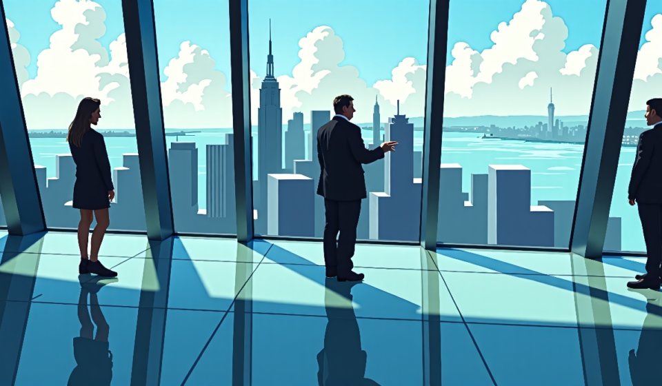 One World Observatory: New Skyline Gem Offers Breathtaking Views — AI-generated editorial illustration