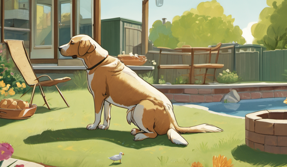 A Duck’s Gentle Presence Helps Dog Overcome Panic Attacks — AI-generated editorial illustration