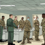 Pentagon Mandates Testosterone Tests for Male Troops 30+ — AI-generated editorial illustration