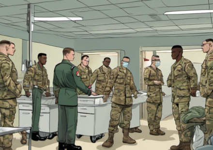 Pentagon Mandates Testosterone Tests for Male Troops 30+ — AI-generated editorial illustration