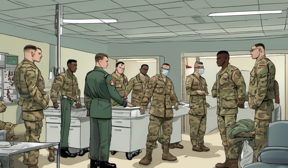 Pentagon Mandates Testosterone Tests for Male Troops 30+ — AI-generated editorial illustration