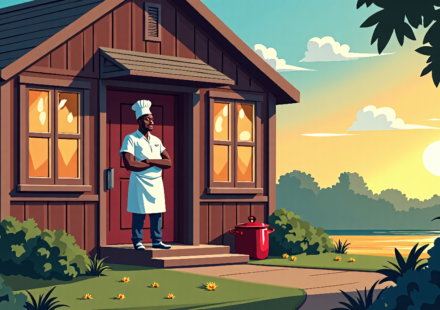 Gumbo Routine Saves Life: A Pensacola Story — AI-generated editorial illustration