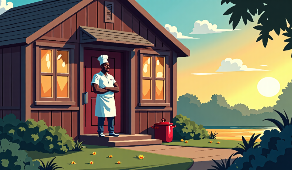 Gumbo Routine Saves Life: A Pensacola Story — AI-generated editorial illustration