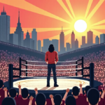 Roman Reigns Faces Hostile Crowd in Mexico City for Penta Match — AI-generated editorial illustration