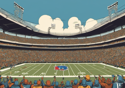 NFC North Showdown: Lions vs. Bears for Division Crown — AI-generated editorial illustration