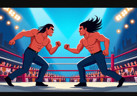 Penta’s Epic Victory Sets Stage for 2026 WWE Title Clash — AI-generated editorial illustration