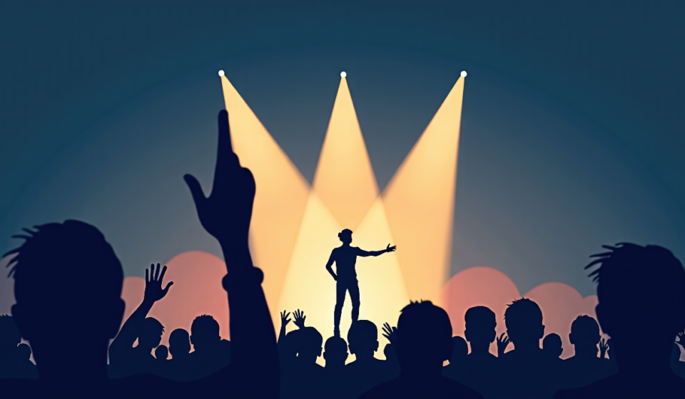 Chris Brown’s Stage Stunt: Fan Offers Wife, Singer Responds — AI-generated editorial illustration