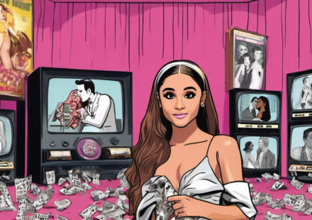 Ariana Grande Promotes ‘Meet the Fockers’ Sequel Amid Planned Break — AI-generated editorial illustration