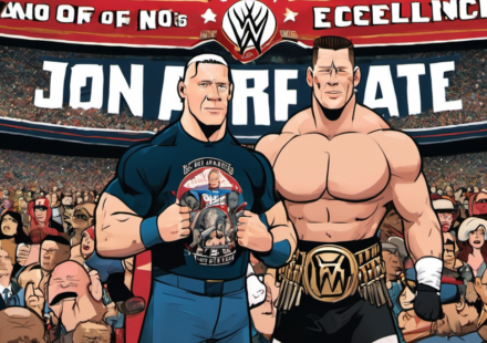John Cena Congratulates The Miz on 20-Year WWE Milestone — AI-generated editorial illustration