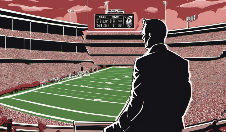 Bookmakers Gauge Alabama’s Future Under Kalen DeBoer — AI-generated editorial illustration