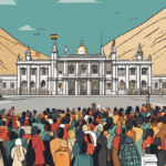 Spain’s Border Crisis Sparks Mass Protest in Madrid — AI-generated editorial illustration