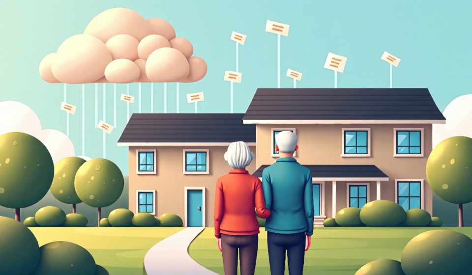 Retirement Communities: How Your Move Can Expose Personal Data — AI-generated editorial illustration